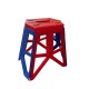 BANCO PLEGABLE ALTO ROJO/AZUL