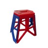 BANCO PLEGABLE ALTO ROJO/AZUL